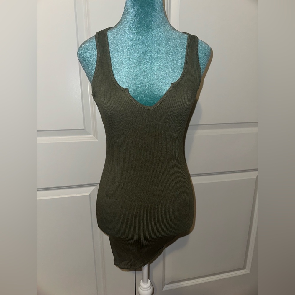 Mini olive green dress👗✨